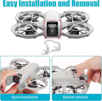 NIXRET DJI Neo gimbal ütközésvédő lökhárító keret fehér színű, karcolásgátló védősín és lencsevédő tartozék 3