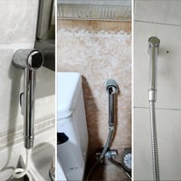 NIYATA Bidet Kézi Zuhanyzó Csapteleppel, 150 cm Csővel és Falitartóval 7