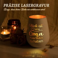 Niyewsor Teafény Tartó Nagymamának - Gravírozott Ajándék Születésnapra 5