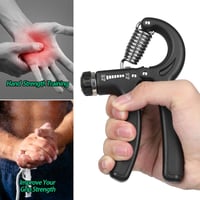 NIYIKOW Kézizom Erősítő 10-60kg Állítható Ellenállással - Alkar és Ujjerősítő Edzőeszköz Sportolóknak és Rehabilitációhoz - Fekete 2