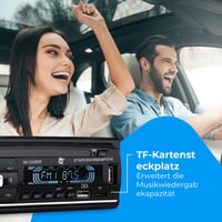 NK 1 DIN autórádió - Bluetooth 5.0, 4x40W, RDS, USB, AUX, LCD kijelző 6