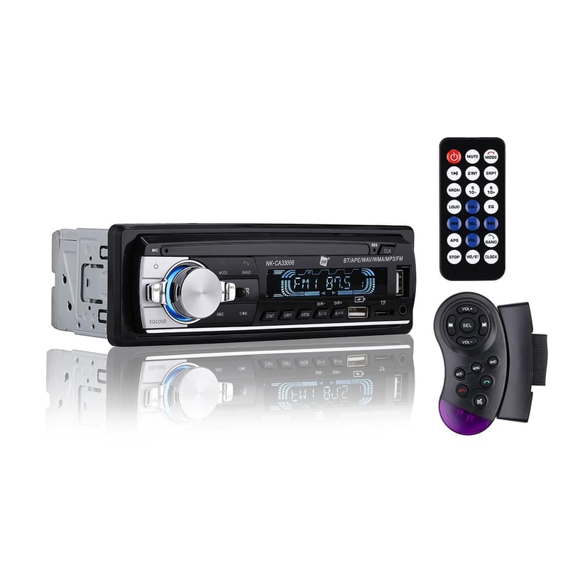NK 1 DIN autórádió - Bluetooth 5.0, 4x40W, RDS, USB, AUX, LCD kijelző