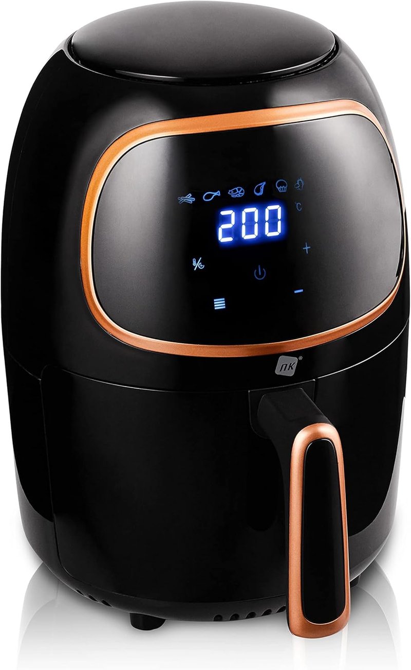 NK Digital Forró Levegős Fritőz 2L, 6 Program, 1000W, 200°C