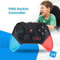 NK Pro Switch Wireless kontroller – Makró, Turbo, Gyro, Dual Vibration, RGB fény – Fekete/Piros/Kék 2