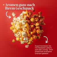 Aparat de popcorn NK Retro, 1200 W, fără ulei, 0,3 L - roșu 4