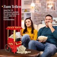Aparat de popcorn NK Retro, 1200 W, fără ulei, 0,3 L - roșu 7