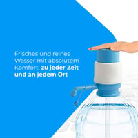 Univerzálny dávkovač vody NK – Manuálny dávkovač pre 2, 4, 6, 8, 10 a 12 l fľaše, s adaptérmi 3,8 a 4,8 cm – biely a modrý 7