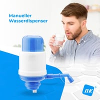 Univerzálny dávkovač vody NK – Manuálny dávkovač pre 2, 4, 6, 8, 10 a 12 l fľaše, s adaptérmi 3,8 a 4,8 cm – biely a modrý 2