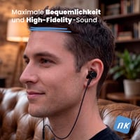 NK USB-C slušalice s mikrofonom, in-ear headset, kabel 1,2 m, kontrola glasnoće i reprodukcije, 10 mm stereo zvuk, ergonomske, kompatibilne s iPhoneom i USB-C uređajima 7