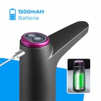 Dávkovač vody NK – LED displej, USB batéria 1200 mAh, silikón, kompatibilný so 4,5l, 5l, 7,5l, 10l, 11,3l, 15l a 18,9l fľašami (adaptér 3,8 a 4,8 cm) – čierny 5