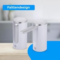 NK Dávkovač vody s LED displejom – Automatický, 4 objemy dávkovania 200/600/800 ml/nepretržité, 1200 mAh, dotykové ovládanie, pre 1,5 l – 18,9 l fľaše – Biely 5