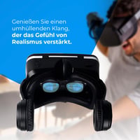 NK VR szemüveg okostelefonhoz (4,7"-6,53"), 90-100°-os látószög, 360°-os forgatás - fekete 5
