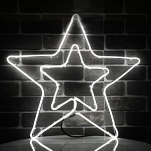 NLIGHTING viseća božićna božićna zvijezda 90 LED, 50x50 cm, vanjska - toplo bijela