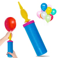 Pompă manuală pentru baloane Noa Home Deco pentru petreceri și evenimente, albastru-roz 1