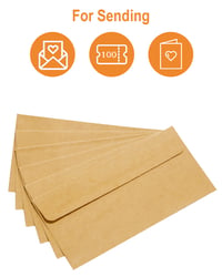 Obálka z kraftového papiera Noa Home Deco, 80 g/m², DIN DL 220x110 mm – 100 ks 5