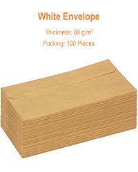 Obálka z kraftového papiera Noa Home Deco, 80 g/m², DIN DL 220x110 mm – 100 ks 4