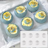 Noaxylic szilikon félgömb forma 8 lyukas 65mm csokoládé és torta sütéshez 3