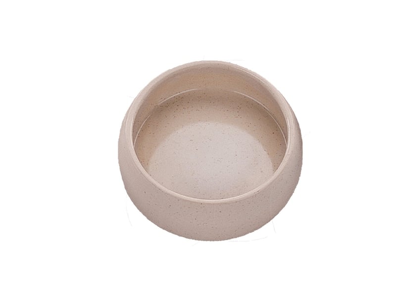 Castron ceramic pentru animale mici Nobby – 125 ml, crem, Ø 8 x 4,5 cm, 1 buc.