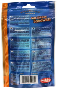 Nobby Star Snack Soft Chicken Sandwich kutyasnack csirkehússal – 70 g 2