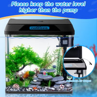 Nobleza 30L Mini Akvarium Komplett Szett LED Világítással és Beépített Szűrővel 5