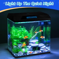 Nobleza 30L Mini Akvarium Komplett Szett LED Világítással és Beépített Szűrővel 2