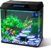 Nobleza 30L Mini Akvarium Komplett Szett LED Világítással és Beépített Szűrővel 1