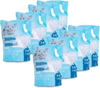 Nobleza Szilikát Kristály Macskaalom - 8x3,8L (30,4L) - Pormentes, Csomósodásmentes, Szagsemlegesítő, Gyors Nedvszívó, Biológiailag Lebomló 1