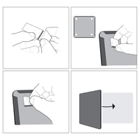 Nobo 1903802 mini magnetická tabuľa bez rámu, stierateľná za sucha, na montáž na stenu, pre domáce a kancelárske použitie, 360x360 mm, biela 6