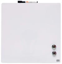 Nobo 1903802 mini magnetická tabuľa bez rámu, stierateľná za sucha, na montáž na stenu, pre domáce a kancelárske použitie, 360x360 mm, biela 1