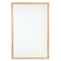 Tablă albă din melamină Nobo Basic cu ramă din lemn de pin, 900 x 600 mm, tablă de scris montabilă pe perete 3