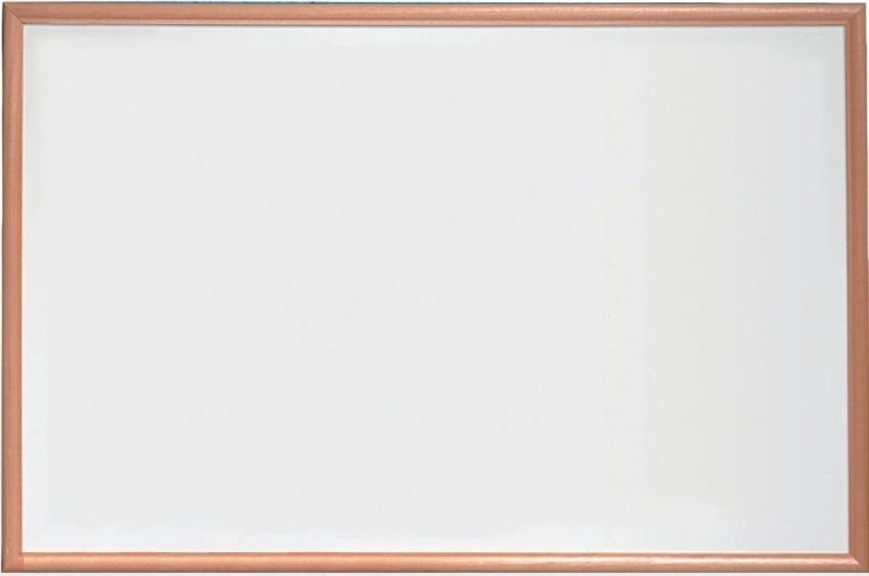 Tablă albă din melamină Nobo Basic cu ramă din lemn de pin, 900 x 600 mm, tablă de scris montabilă pe perete