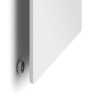Bezrámová magnetická tabuľa Nobo 600x450 mm, modulárna biela tabuľa pre kanceláriu a tímovú prácu, oceľ, biela, 1915656 6
