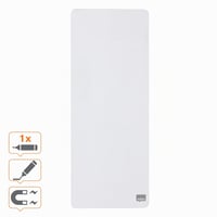 Mini tablă magnetică albă Nobo 140x360 mm, tablă albă fără ramă cu marker, magneți și kit de montare, montabilă pe perete, 1903764 4