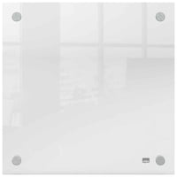 Tablă magnetică din sticlă acrilică Nobo Mini, montabilă pe perete, fără ramă, pentru scriere cu marker, albă, 300x300 mm, cu marker inclus 4