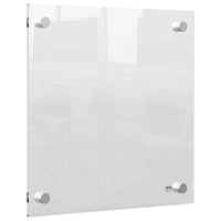 Tablă magnetică din sticlă acrilică Nobo Mini, montabilă pe perete, fără ramă, pentru scriere cu marker, albă, 300x300 mm, cu marker inclus 1
