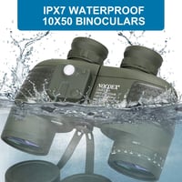 NOCOEX 10x50 Tengerészeti Távcső Éjjellátó Funkcióval, Távolságmérővel és Iránytűvel - Vízálló, Időjárásálló Távcső Hordtáskával 6