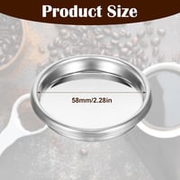 Nogeqi rozsdamentes vak szűrő 58mm espresso géphez backflush filter 2
