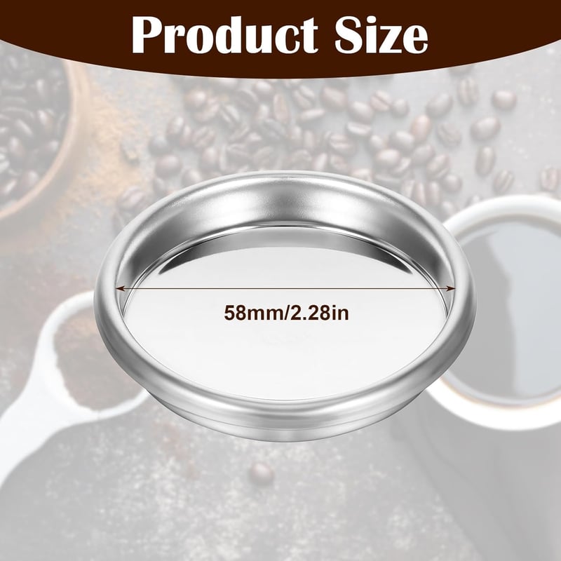 Nogeqi rozsdamentes vak szűrő 58mm espresso géphez backflush filter