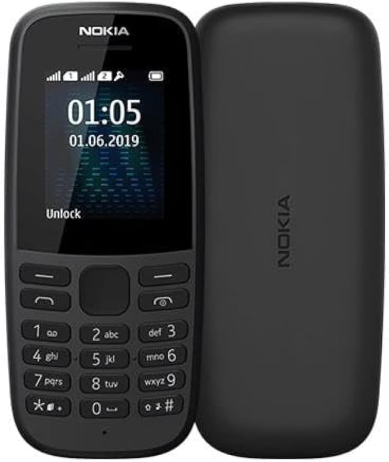 Nokia 105 Mobiltelefon Fekete Klasszikus Mobil Telefon