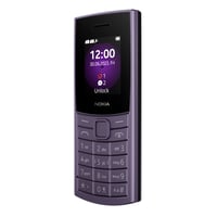 Mobilný telefón Nokia 110 4G 2024 fialový, neblokovaný – 2-palcový displej, Nano SIM, 3,5 mm jack, 32 GB pamäť 2