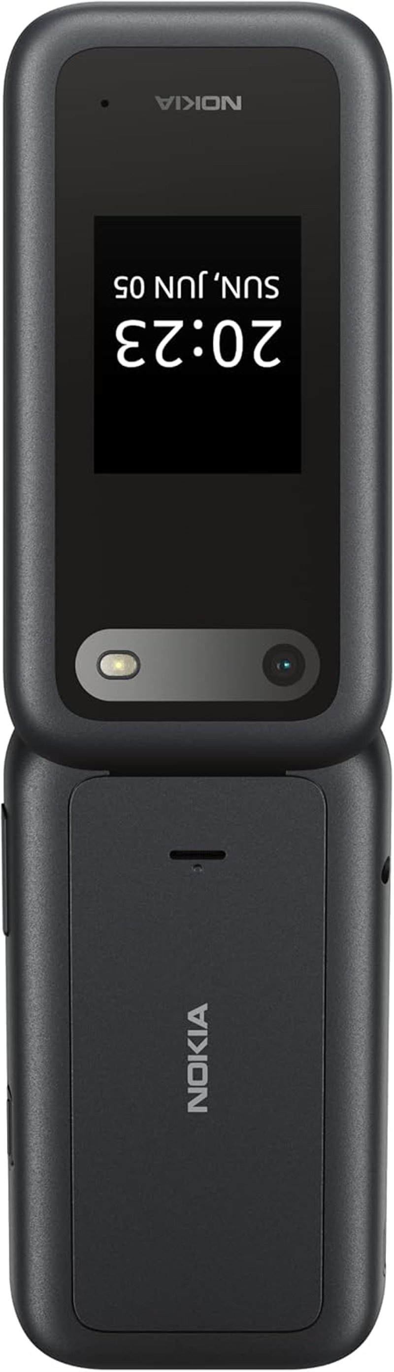 Nokia 2660 Flip 2,8" kijelző nagy gombokkal, vészgomb, kamera - fekete