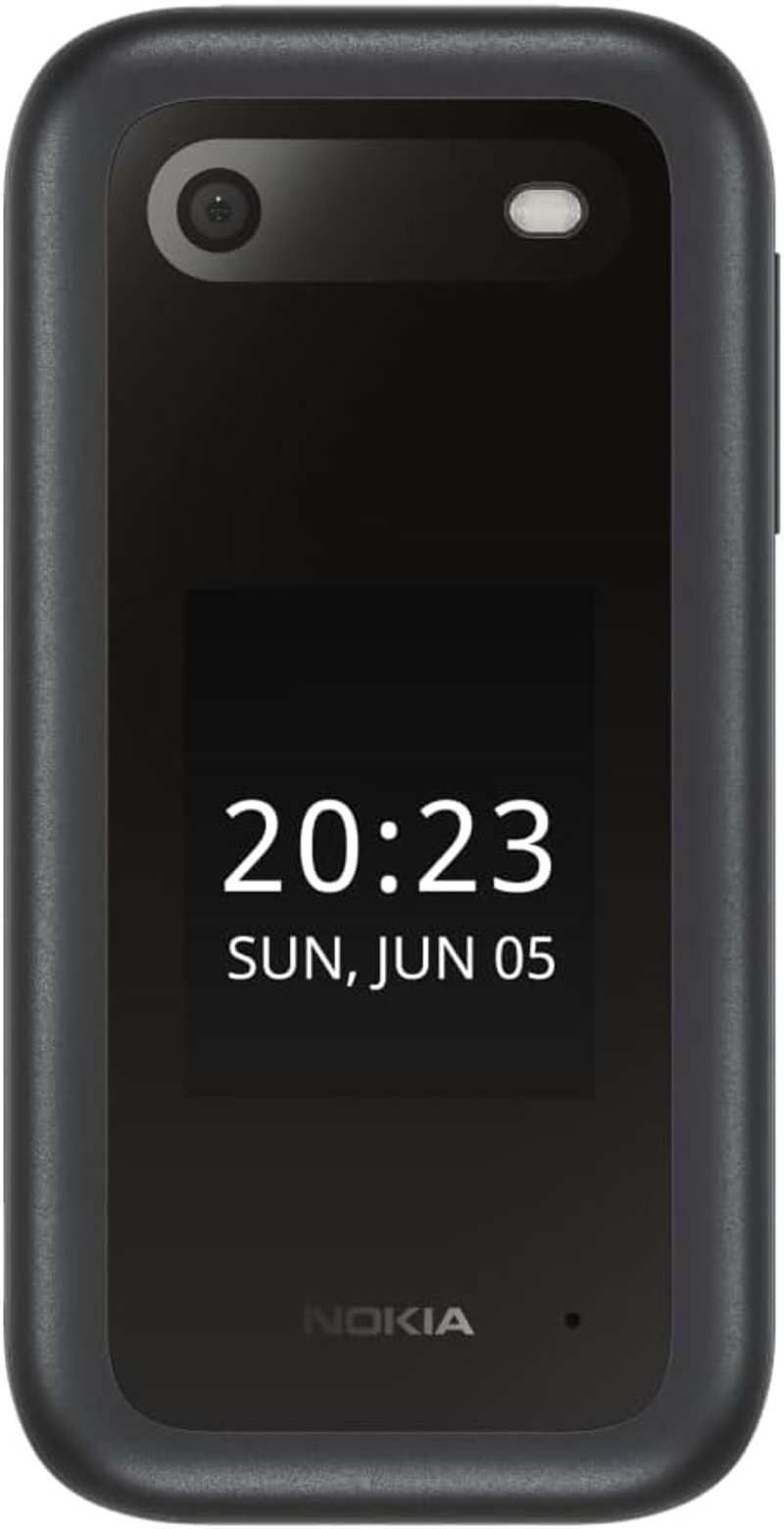 Nokia 2660 Flip 2,8" kijelző nagy gombokkal, vészgomb, kamera - fekete