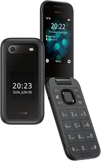 Nokia 2660 Flip 2,8" kijelző nagy gombokkal, vészgomb, kamera - fekete 1
