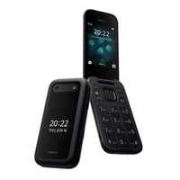 Mobilný telefón Nokia 2660 Flip, neblokovaný, čierny, vyklápací – 2,8-palcový displej, 4G, vstavaný fotoaparát, MP3, FM rádio, Nano SIM 1