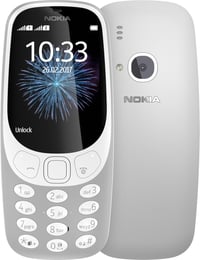 Telefon mobil Nokia 3310 2G Dual SIM Retro gri - ecran color de 2,4 inchi, cameră de 2 MP, Bluetooth, radio, player MP3 3