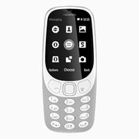 Mobilný telefón Nokia 3310 3G, voľný na všetky siete, so 64 MB úložiskom, 2 MP fotoaparátom a 3,5 mm jack konektorom – uhľovo sivá 2
