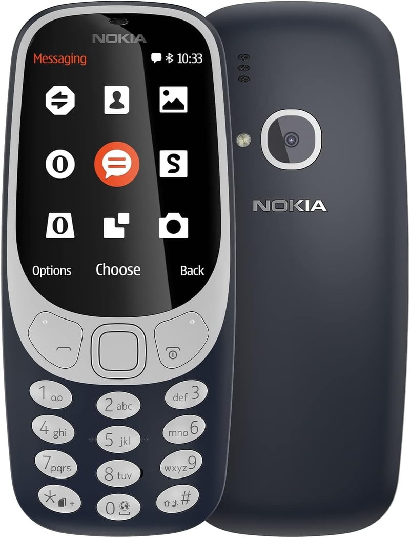 Nokia 3310 Dual SIM mobiltelefon - 2.4" színes kijelző, 2MP kamera, Bluetooth, rádió, MP3 lejátszó, sötétkék