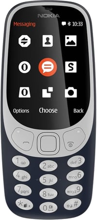 Nokia 3310 Dual SIM mobiltelefon - 2.4" színes kijelző, 2MP kamera, Bluetooth, rádió, MP3 lejátszó, sötétkék 3