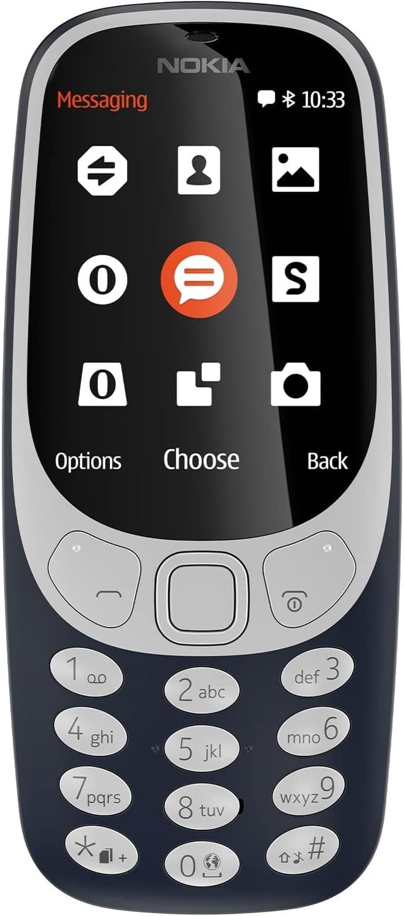 Nokia 3310 Dual SIM mobiltelefon - 2.4" színes kijelző, 2MP kamera, Bluetooth, rádió, MP3 lejátszó, sötétkék