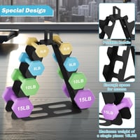 nomiou Súlyzótartó Állvány Fekete 4 Szintes Dumbbellhez Otthoni Edzőterem Tárolo - black, 4 -tier, Compact 3